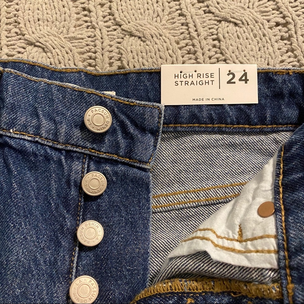 PacSun High Rise Straight Leg Jeans - Picture 3 of 8